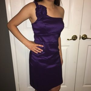 Cute Short Purple Dress